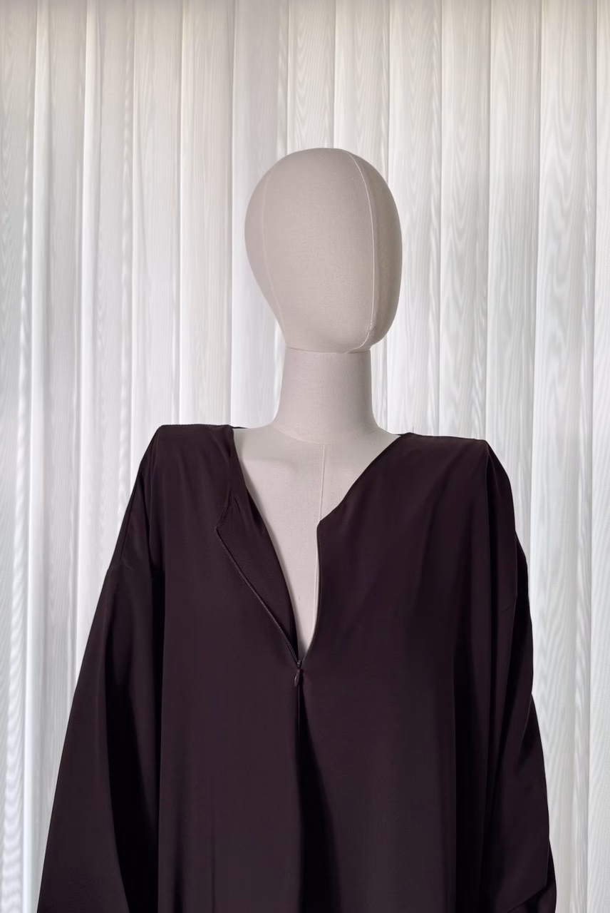 Abaya Fluide Chypre III – Prune Abaya Fluide Chypre III - Prune