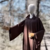 Abaya col chemise – KALI – chocolat Abaya col chemise - KALI - chocolat
